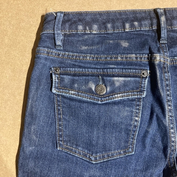 Banana Republic Premium Blue Denim Jeans Flare Leg Bootcut Women's Size 6R EUC - Picture 3 of 6